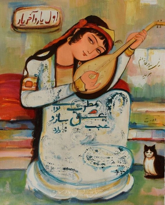 نقاشی سه تار