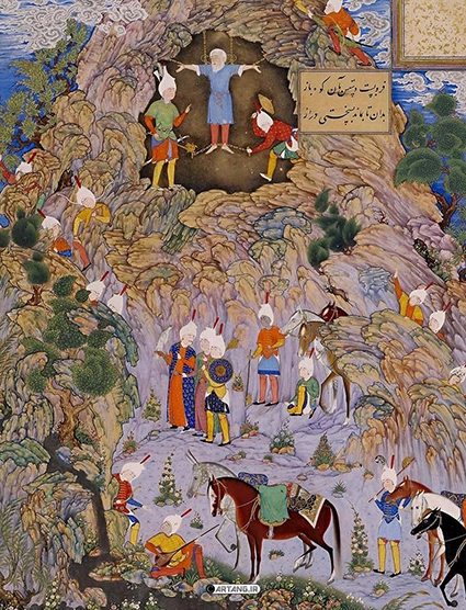 نقاشی سه تار در شاهنامه بایسنقری
