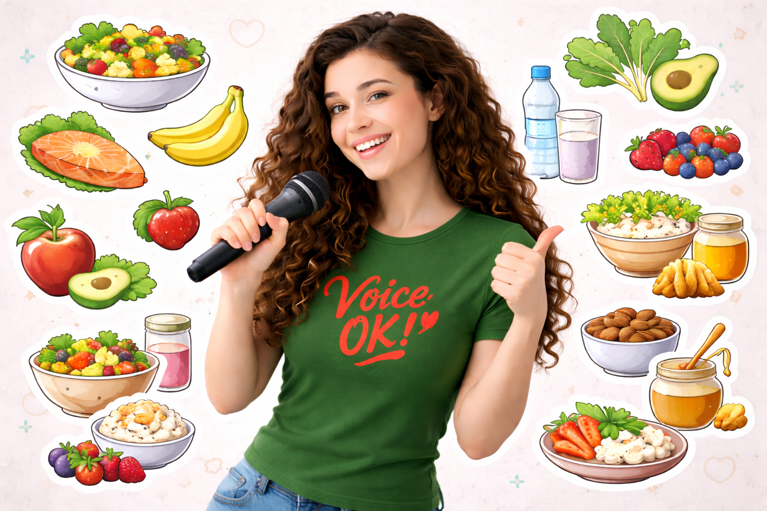 انواع تغذیه برای صدای خوب