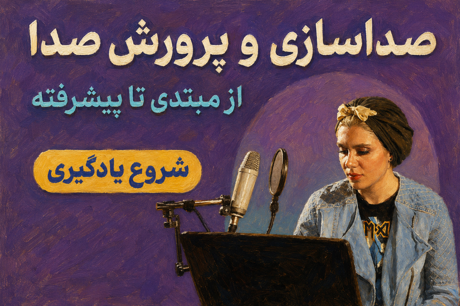 بنر مجموعه صداسازی و خوانندگی خنیاگر